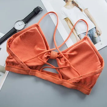 3D Sexy Undertøj pige Problemfri tilbage hule Sport Bra Ryg-Stropløs Top-Bh Push-Up Bralette Brystholder Kvinder Undertøj