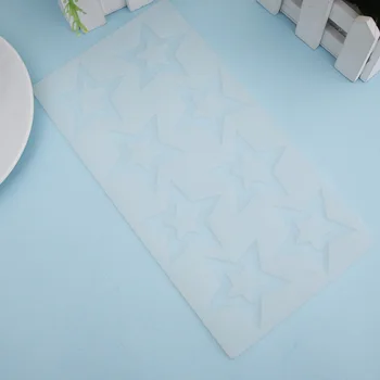 3D-Stjernede Silicone Mold Kage Kage Kage Silikone Forme Chokolade Skimmel Dekoration Muffin Plade Bagning Skimmel Dekoration Værktøj