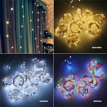 3M LED Curtain Krans på Vinduet USB-String Lys Fe Guirlande Med Fjernbetjening Jul Bryllup Ramadan Dekoration til Hjemmet