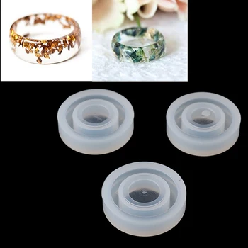 3Pcs Fleksibel Diverse Silikone Ring Skimmel For at Gøre Epoxy Harpiks Smykker DIY