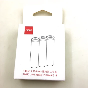 3Pcs/Set 2600mAh 18650 Lipo Batteri Til Zhiyun Kran 2 / 3 Lab Stabilisator Gimbal Reservedele Tilbehør