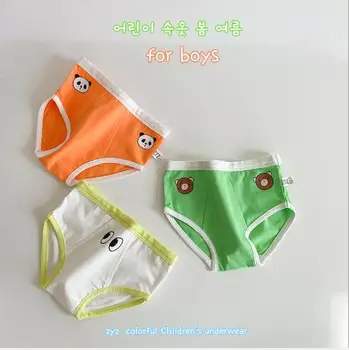 3Pcs pack 2021 nye candy color cartoon shorts bomuld undertøj til børn