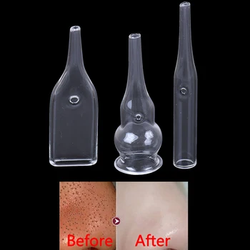 3Style Glas Rør til Hudorm Fjernelse Face Pore Sæbe Skønhed Maskine Vakuum Facial Pleje Tilbehør