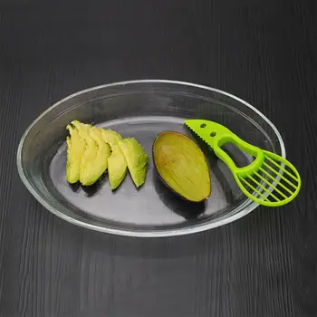 3i-1 Avocado Pålægsmaskine Shea Corer Smør Skrællekniv Frugt Cutter Papirmasse Separator Plastik Kniv Køkken Vegetabilske Værktøjer