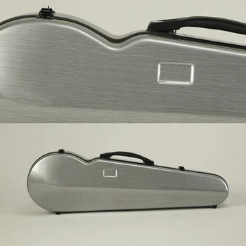 4/4 Størrelse Violin Tilfælde Trekant Harddisk og kulfiber Dual Tilbage Bælte Lås Holdbar Kompression Modstand