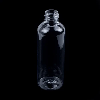 4 x 100 ml Plast Klar Flip Flasker Rejse Shampoo Lotion Kosmetiske Container