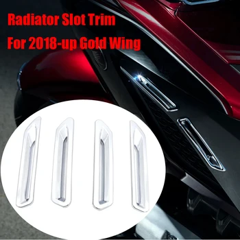 4 x Til HONDA GL1800 Goldwing 2018+ op Motorcykel Chrome Dekorative dække Radiator Slot Trim