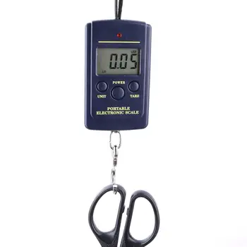 40kg x 10g Mini Digital Skala for Fiskeri Bagage Rejse Vægtning Bismer Hængende Elektroniske Hook Skala, Køkken Vægt Værktøj