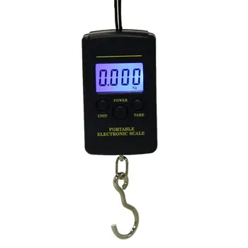 40kg x 10g Mini Digital Skala for Fiskeri Bagage Rejse Vægtning Bismer Hængende Elektroniske Hook Skala, Køkken Vægt Værktøj