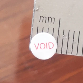 450 pc ' er på 5 mm, rød VOID manipulere tydeligt forsegling klistermærker V36