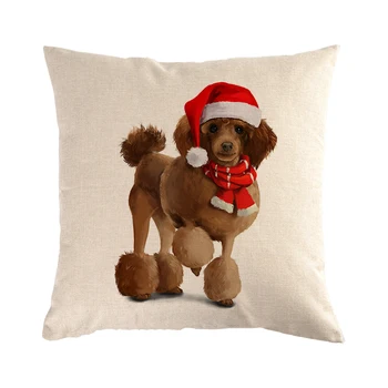 45cm*45cm Hånd Malet Søde Hund pudebetræk og Sofa Pude Tilfælde Hjem Dekorativ Pillow Cover