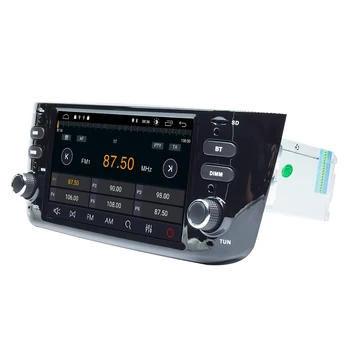 4G 64GB Autoradio 1 Din Android 10 Bil DVD Multimedie-Afspiller Til Fiat/Linea/Punto evo 2012-GPS-Navigation, Stereo IPS DSP