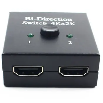 4K UHD HDMI-kompatibel Splitter Switcher Out Forstærker 1080P 4kx2k Switcher 1 × 2 2X1 Split 1 i 2 2 Porte Bi-retningsemt .
