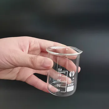 4STK 5/10/25/50 ml Pyrex Glas bægerglas Borosilicate GG-17 Uddannet Bægre Måling af Glas Kemi Bægre
