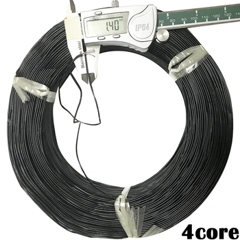 4core Aircondition Wire Emalje Wire Isoleret Linje Glas Fiber Hovedtelefon Wire Ud Diameter 1,4 mm PVC Køleskab Kabel-Diy