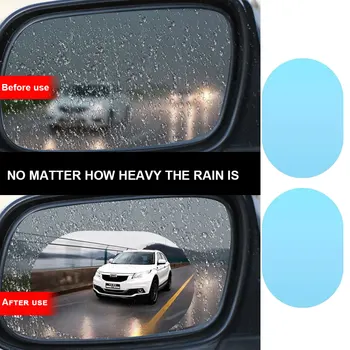 4stk Auto bakspejlet Side vinduesglas Anti-fog Film Regn Beskyttelse Praktiske Nano-Coating Materiale Til Bil Tilbehør