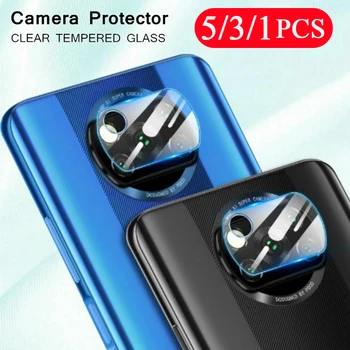 5/3/1stk dækning for xiaomi poco C3 X3 M3 M2 pro X2 F2 pro Kamera Objektiv beskytter telefonen screen protector Film Hærdet Glas