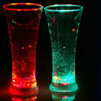500ml LED Lysende Kop isterninger Blinker Langsomt Farve Skiftende Cup Kreative Automatisk lyser LED-Cup For Bar Klub Part Forsyninger