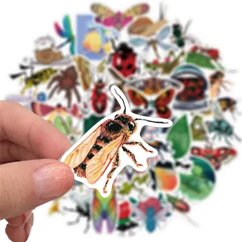 50stk Insekt Klistermærker Til Bærbare computere Papirvarer Kscraft Spider Bee Butterfly Mærkat Scrapbog Forsyninger Scrapbooking Materiale