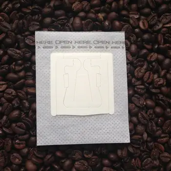 50stk/pak Bærbare Hængende Øre Stil Og Filtre, miljøvenlige Poser af Papir Til Espresso Og Kaffe Disponibel Fliter B L7A1