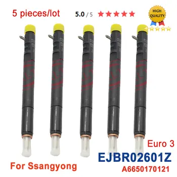 5PC Diesel Injector EJBR02601Z A6650170121 6650170121 for SSANGYONG Kyron /Rexton /Rodius /Stavic 2.7 L Xdi SUV (165bhp) D27DT