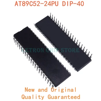 5PCS AT89C52-24PU DIP40 AT89C52 24PU AT89C52-24PI DIP-40 89C52 DIP nye og originale IC Chipset