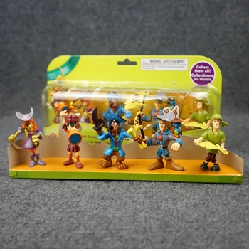 5PCS/Masse 7cm Max Scooby pirat eventyr serien doll display børns gave legetøj