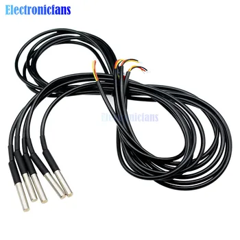 5PCS Vandtæt Digital Termisk Probe Sensor DS18B20 kabel-100cm 3,0 V til 5,5 V Strømforsyning