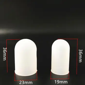 5Pcs Hvide Anti-skoldning Silikone Finger Cap Cover Ærme Beskyttelse Til Køkken Grill Køkken Gadgets Finger Protector