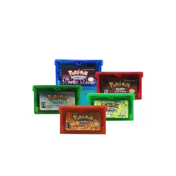 5Pcs/Masse 32 Bit Video Spil Patron Konsol Kort engelske Spil Memory-Kort Til Nintendo GBA Emerald LeafGreen FireRed Safir