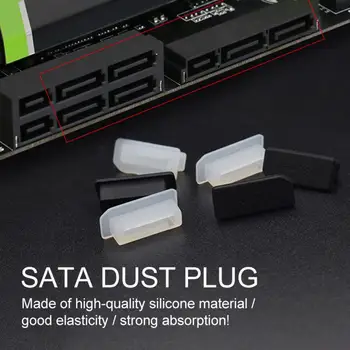 5Pcs SATA 2.0/3.0 Interface Dust Plug Dustproof Anti-dust Cover Cap for Laptop Mainboard HDD CD Drive SSD