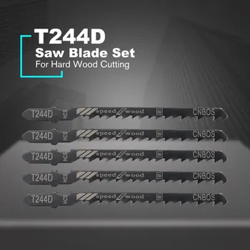 5Pcs/set T244D savklinge Nedstryger Jig Saw Blade Set Frem Kurve savklinge Til Hårdt Træ, Så Skærende Værktøj