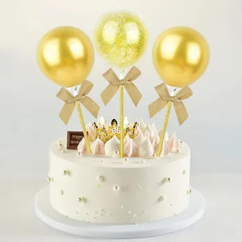 5inch Ballon Kage, Cupcake Toppers Flag, Kage Udsmykning til Baby Shower Børn 1st Fødselsdag Bryllup Fest Udsmykning DIY Kage
