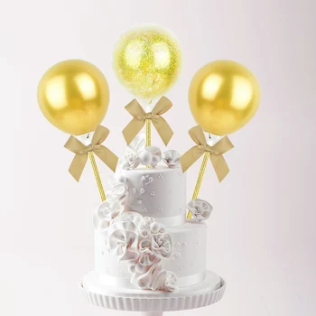 5inch Ballon Kage, Cupcake Toppers Flag, Kage Udsmykning til Baby Shower Børn 1st Fødselsdag Bryllup Fest Udsmykning DIY Kage