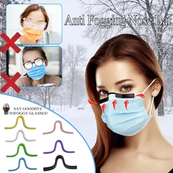 5pc Mode Voksen Masker Tilbehør Til Briller Anti-fog Næse Justerbar Klip Maseczka Mascsrillas Vinter Udendørs Udsmykning