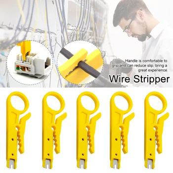 5pcs Elektriker Peeling Reparere Hjem kabelsaks Praktisk Håndbog Telefon Line Mini-Bærbare Wire Stripper crimptang