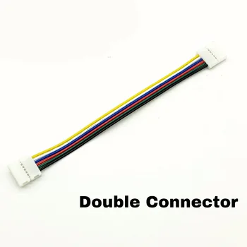 5pcs/masse 12mm 6PIN 6-Pin RGB+CCT L-Form og T form, Ingen Lodning Nem-Stik For RGBCCT RGBCW LED Strip Light 6-PIN Stik