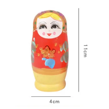 5pcs russiske Nesting Træ Babushka Dukker Sæt Hånd Malet Ornament Baby Legetøj Pige Dukke Indretning
