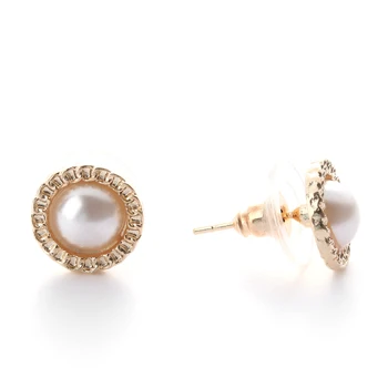 6 par af mode krystal rhinestone blomster perle øreringe smykker zircon pearl krystal rhinestone romantisk gave smykker