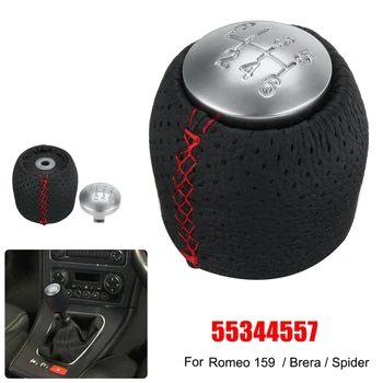 6-trins Manuel Gear Shift Knappen Skifter Armen Håndbold for Alfa Romeo 159 Brera Spider 05-11