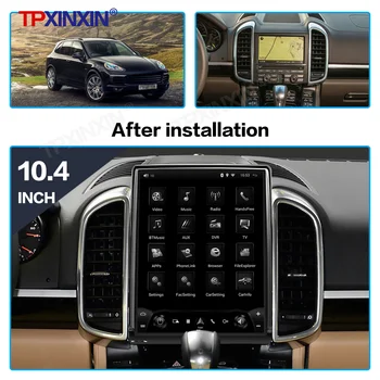 64G Til Porsche Cayenne 2011 2012 2013 2016 Android 9 Tesla Screen Bil båndoptager Multimedia-Afspiller, GPS-Navigation