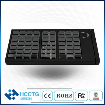 66Keys Billige USB-Kablet KB66 Programmerbare Tastatur Med Magentic kortlæser mulighed For Pos Maskine KB66