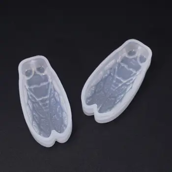 69HB Crystal Epoxy Cicada Form Silikone Formen DIY Håndlavede Smykker Vedhæng Forme Værktøj