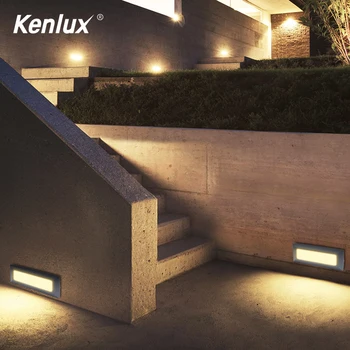 6W Kenlux Led trappe lys trin lys COB 210*60mm AC85-265V udendørs & indendørs vandtæt Mode forsænket væg lampe Trin