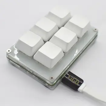 6keys Nye Programmerbare Mekanisk Tastatur Makro tastatur Programmering tast Genvej DIY Tilpasse Skifte G5F7