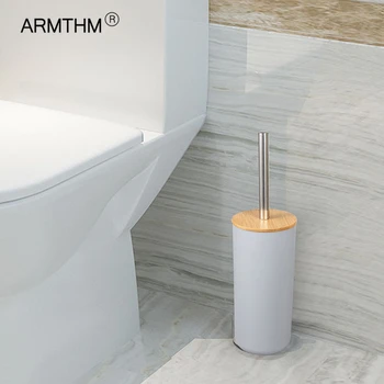6stk Bambus Badeværelse Tilbehør Sæt tandbørsteholder sæbedispenser Toilet Børste Sæt Badeværelse Badeværelse Tilbehør til Udsmykning