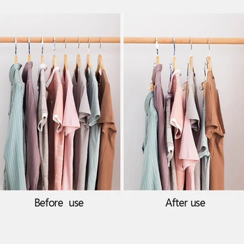6stk Multi-funktion Garderobe pladsbesparende Stak Krog Plast Skab HangerBedroom Opbevaring Organizer