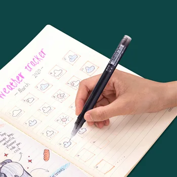 6stk Retro Gel Pen 0,5 mm Farverige Markør Pen For Børn Kreativ Tegning Værktøjer, Skriver Skolen Leverer Kontorartikler