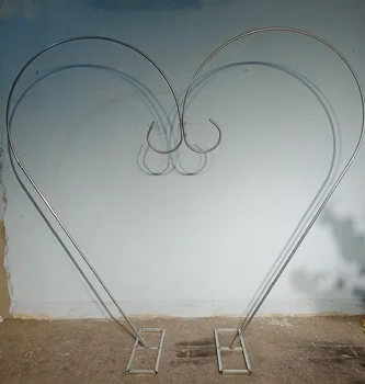 7x7.3 ft hjerteformet ballon arch bryllup indretning