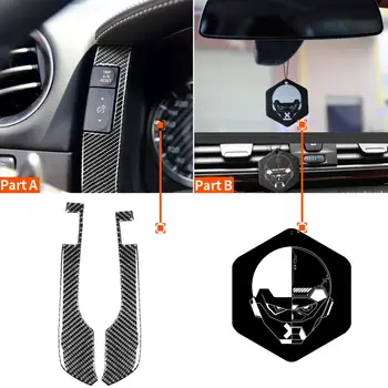 80% HOT SALG！！！2stk Bil Carbon Fiber Speedometer Panel Frame Mærkat for Nissan GTR R35 2008-2016